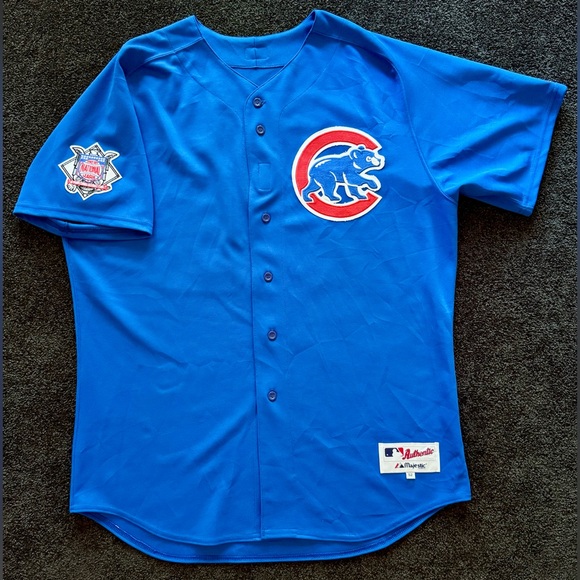 Chicago Cubs Sammy Sosa #21 Authentic Jersey 6200 52 Alternate Blue Majestic MLB - Picture 2 of 13
